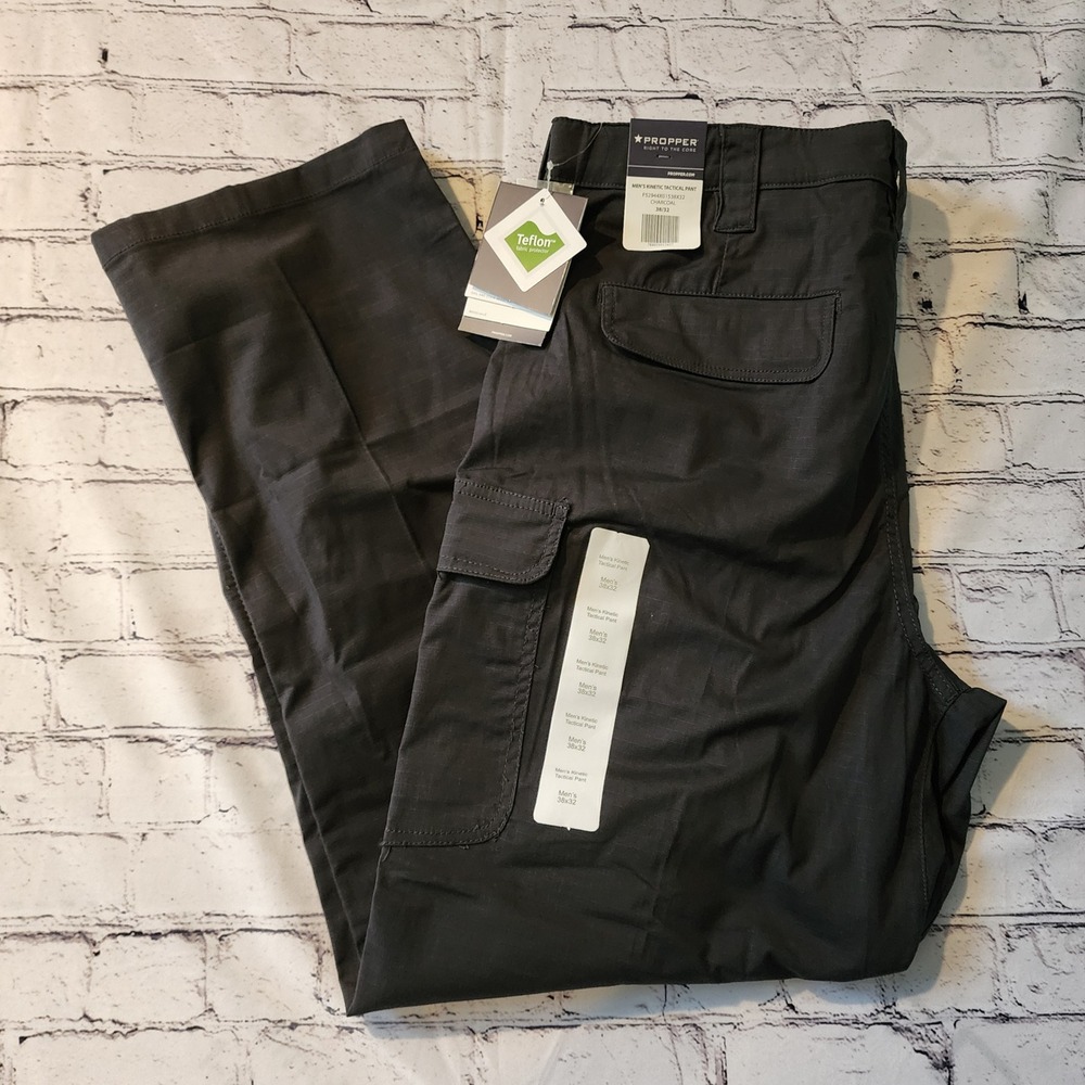 Propper Mens Kinetic Tactical Pant Charcoal Grey F52944 Size 38x32 NWT